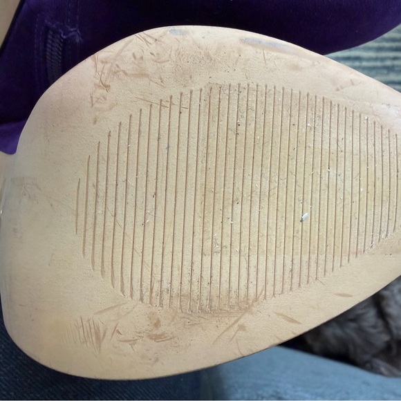 EUC Thalia Sodi Womens Ohlivia Lace Up Faux Suede Ankle Booties In PLUM Size 7.5 - Picture 14 of 15